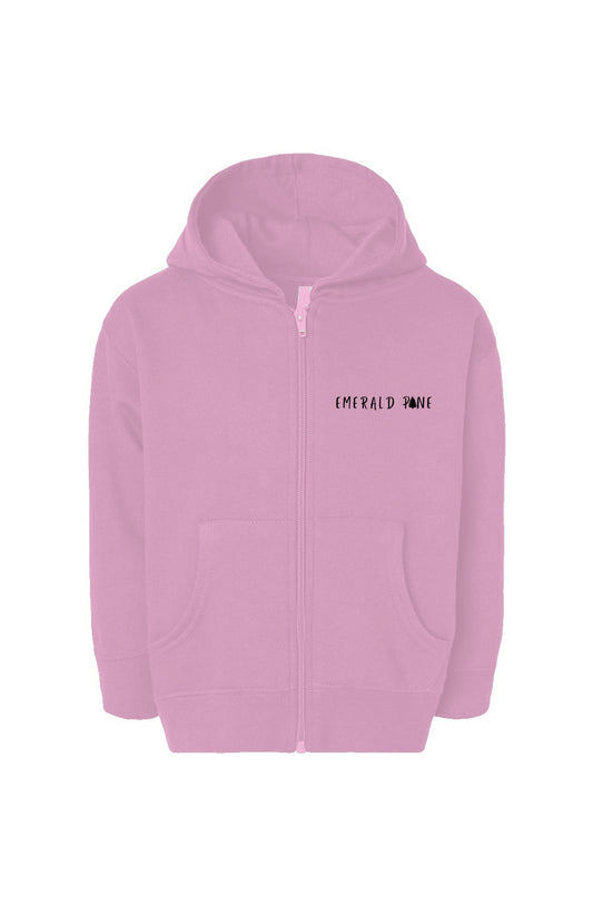 Light Pink Toddler Full-Zip Fleece Hoodie