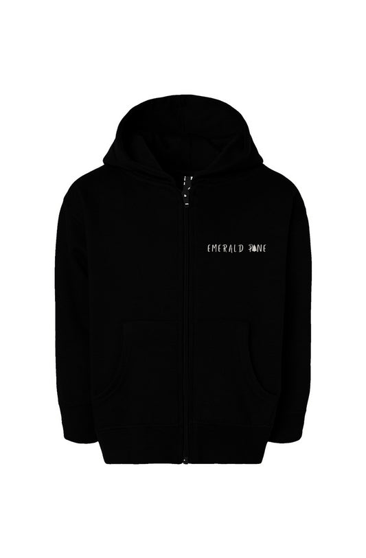 Black Toddler Full-Zip Fleece Hoodie