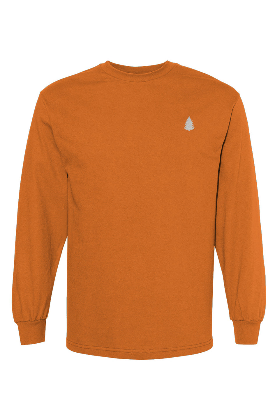 Heavyweight 100% Cotton Long Sleeve Emb Pine Tree 