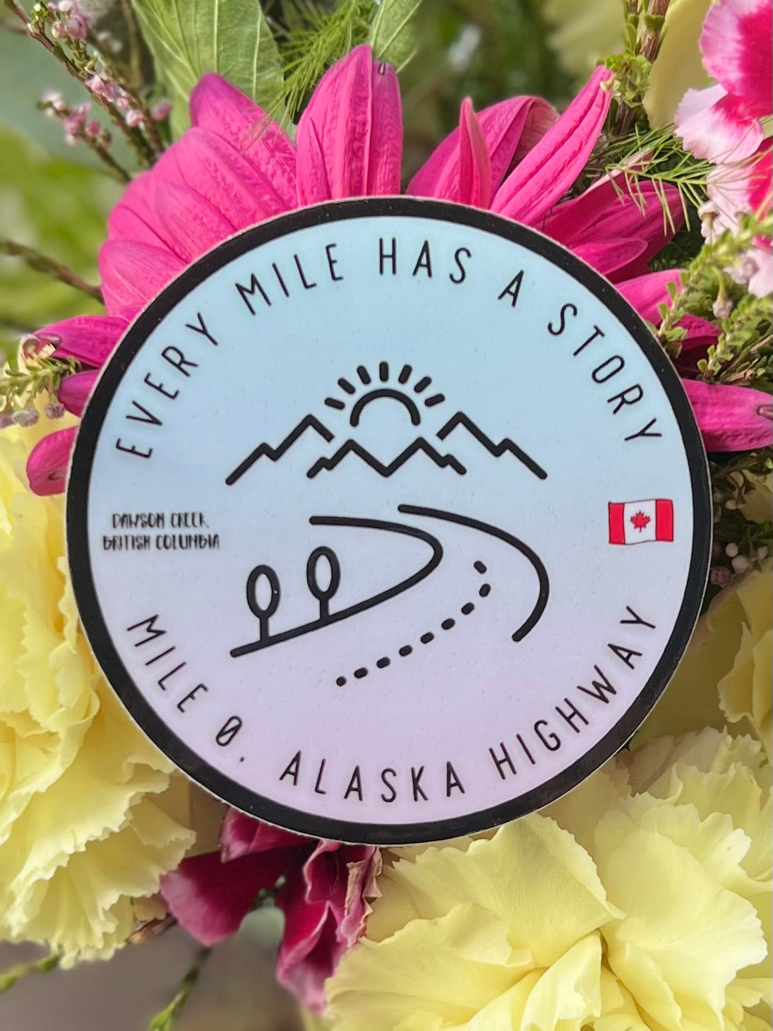 Mile 0 Alaska Highway Sticker